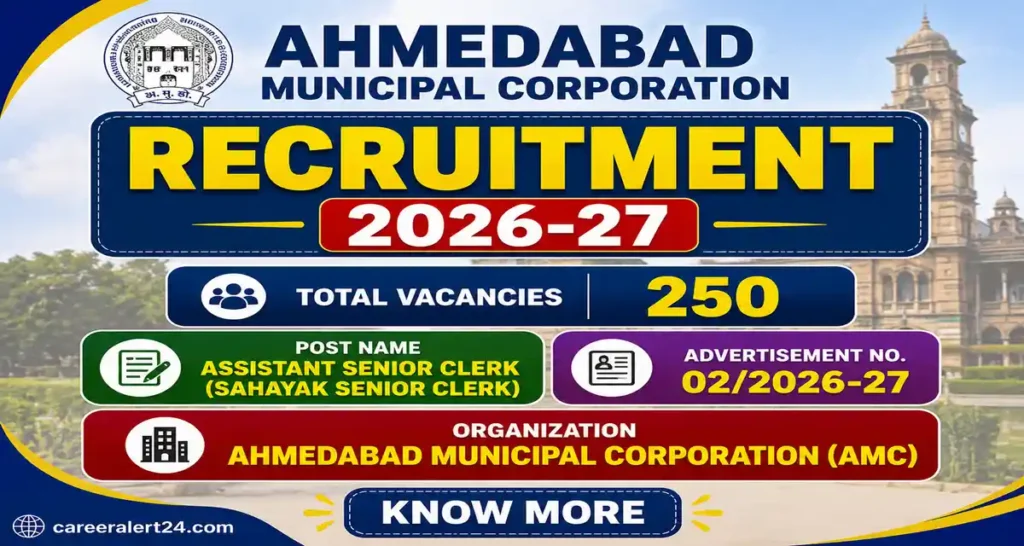 AMC Assistant Senior Clerk Recruitment 2026
