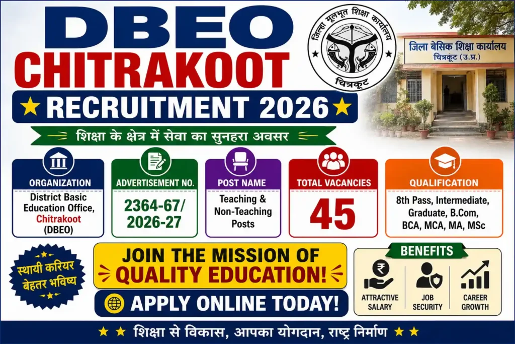 DBEO Chitrakoot Vacancy 2026 Notification