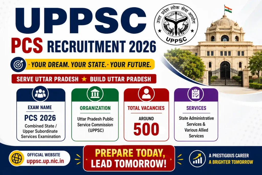 UPPSC PCS Recruitment 2026 Notification