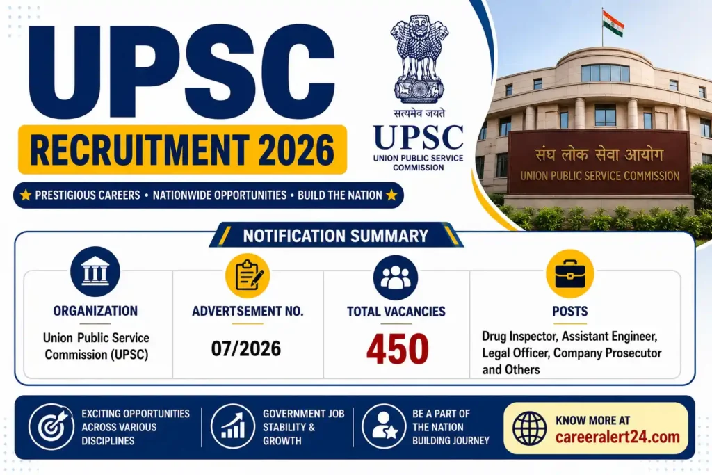 UPSC Recruitment 2026 Notification