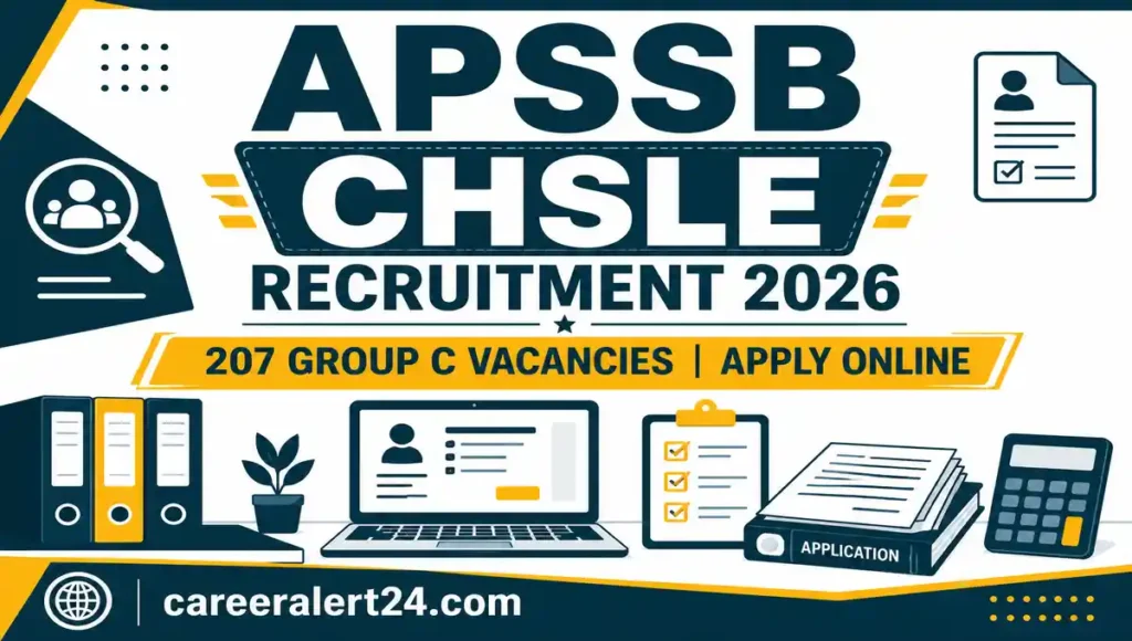 APSSB CHSLE Recruitment 2026 Notification for 207 Group C LDC DEO Stockman Vacancies