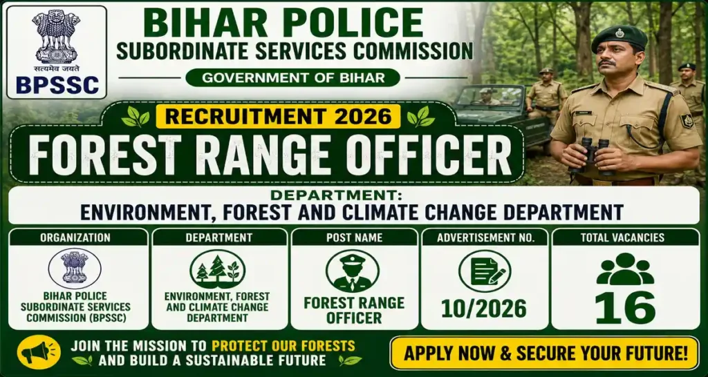 BPSSC Forest Range Officer Recruitment 2026