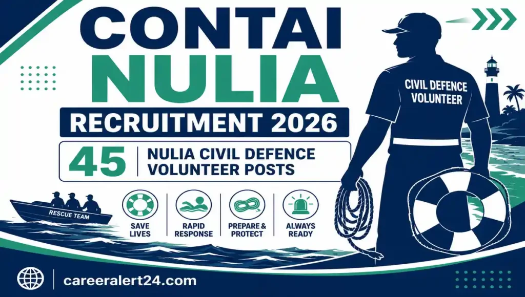 Contai Nulia Civil Defence Volunteer Recruitment 2026 Notification for 45 Posts