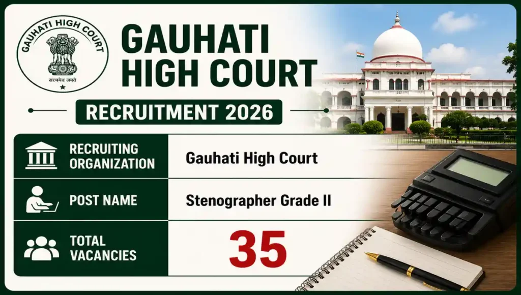Gauhati High Court Stenographer Grade II Recruitment 2026