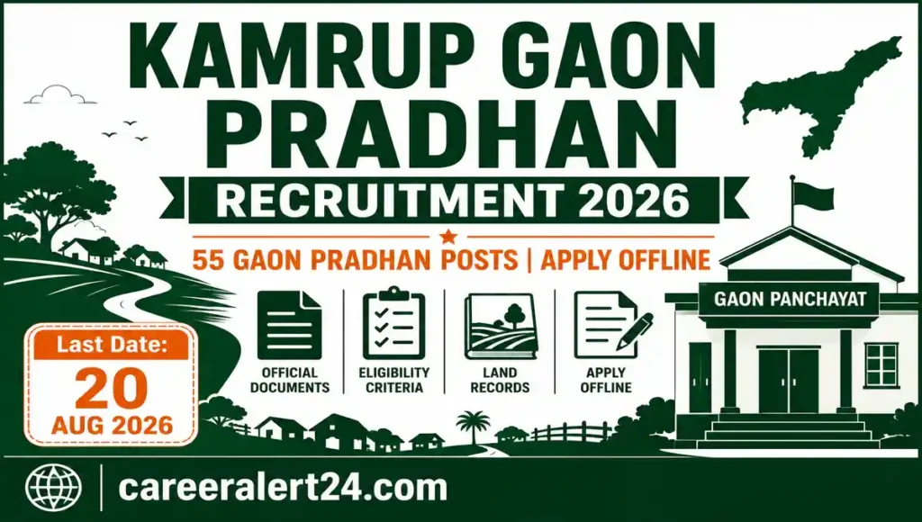 Kamrup Gaon Pradhan Recruitment 2026 Notification for 55 Vacancies Apply Offline