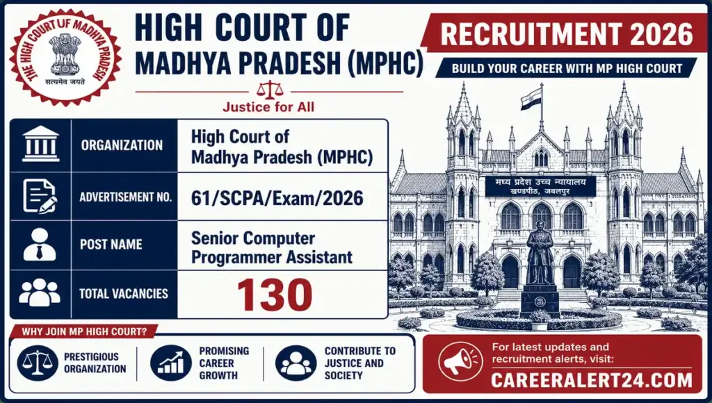 MP High Court Senior Computer Programmer Assistant Recruitment 2026