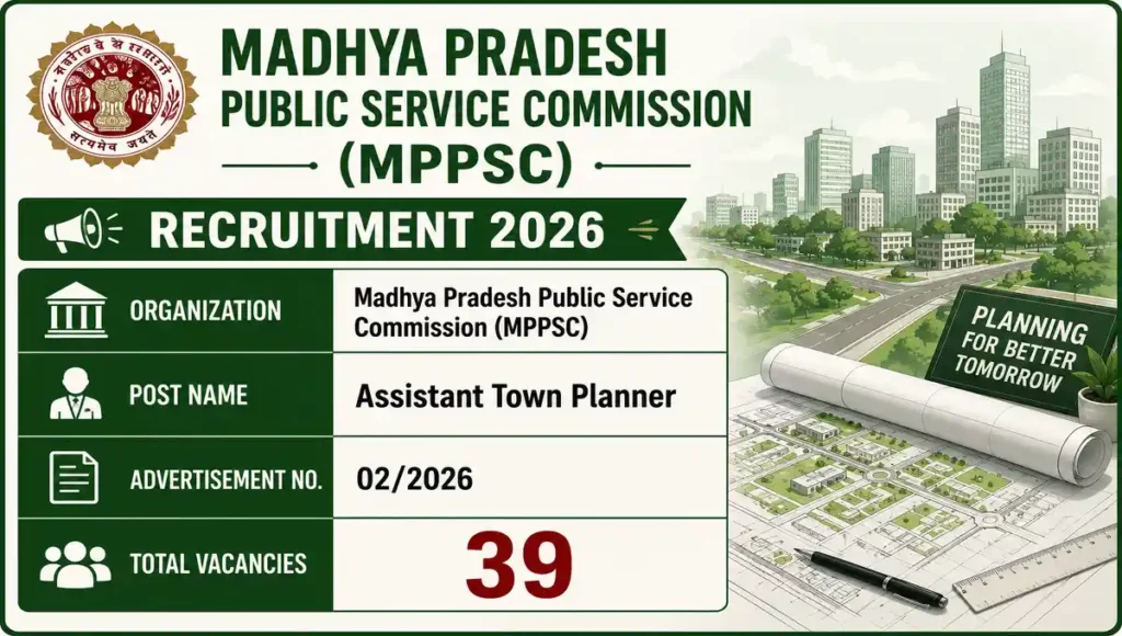 MPPSC Assistant Town Planner Recruitment 2026