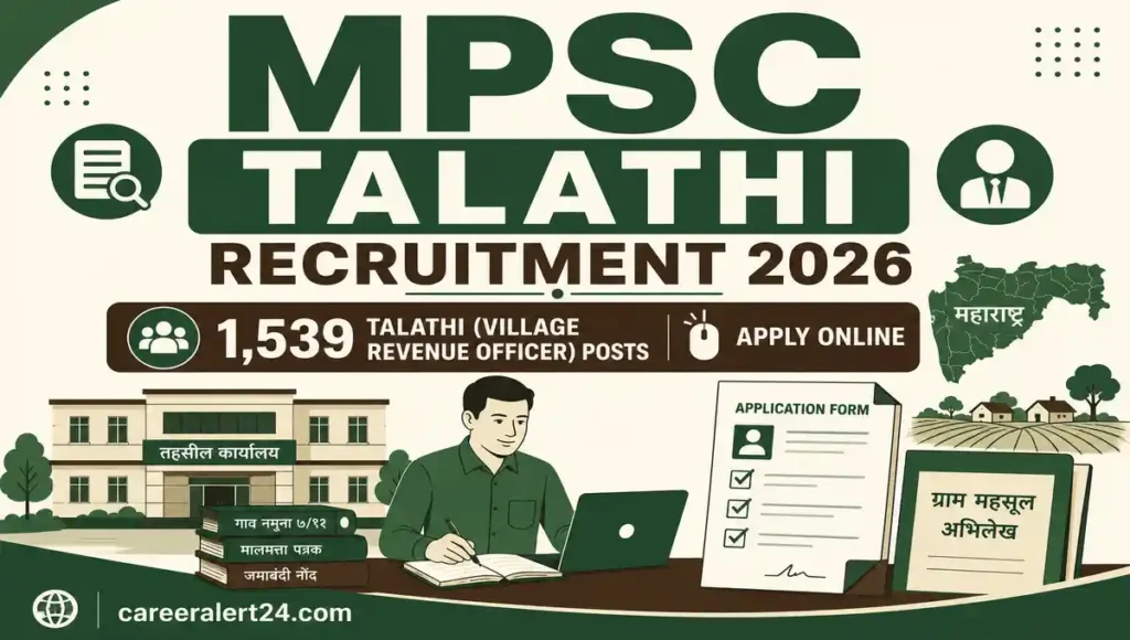 MPSC Talathi Recruitment 2026 Notification for 1539 Village Revenue Officer Posts