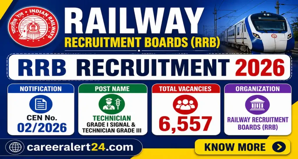 RRB Technician Recruitment 2026 Notification