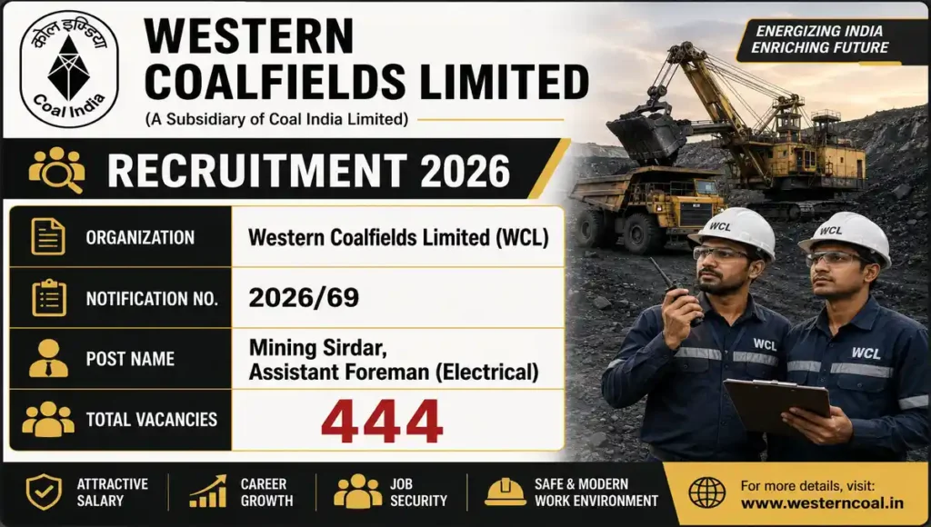 WCL Recruitment 2026