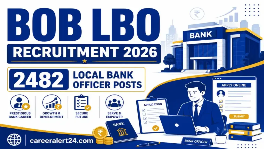 Bank of Baroda LBO Recruitment 2026 for 2482 Local Bank Officer Posts