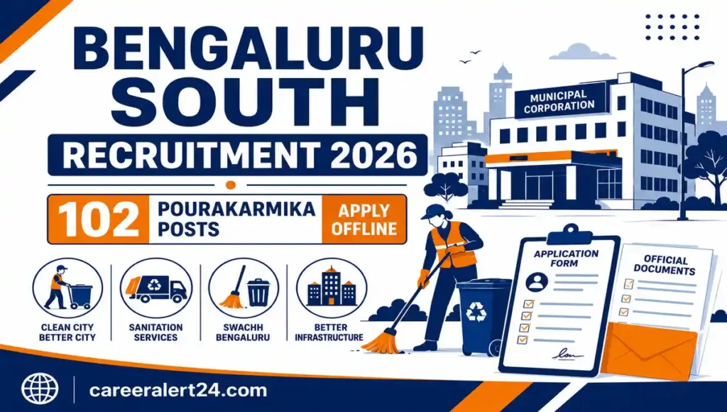 Bengaluru South Municipal Corporation Pourakarmika Recruitment 2026 Notification for 102 Posts