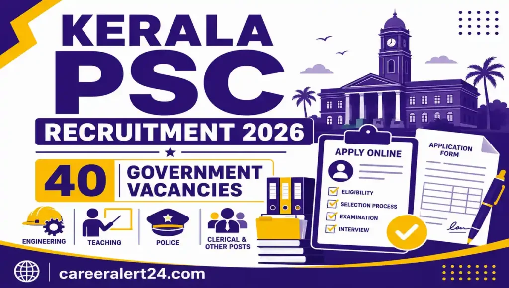 Kerala PSC Recruitment 2026 Notification for 40 Government Posts