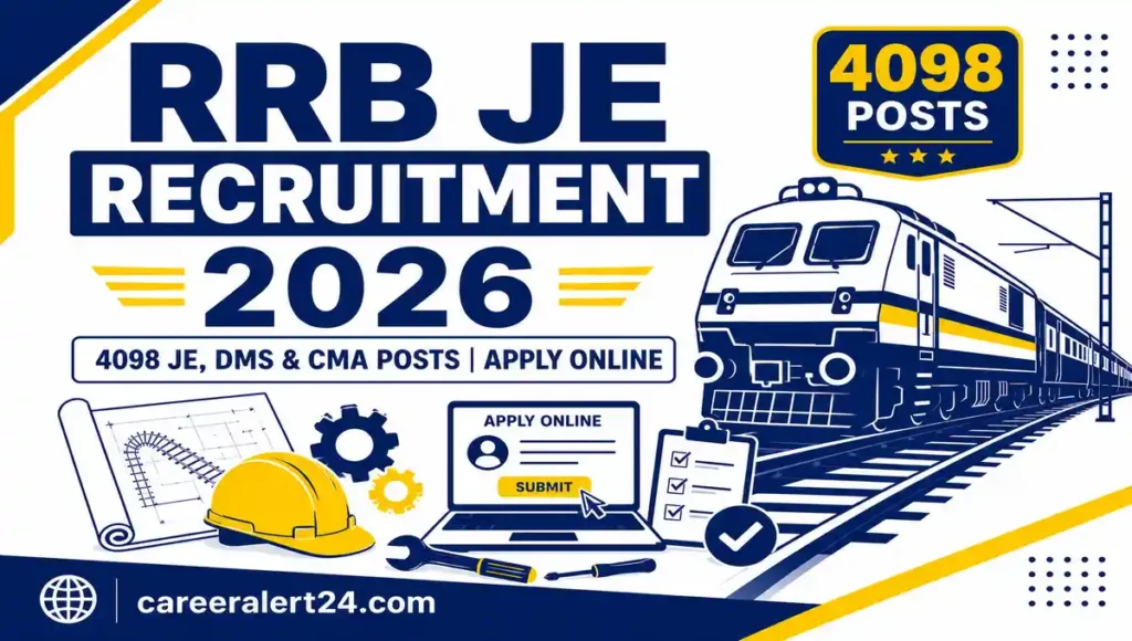 RRB JE Recruitment 2026 Notification for 4098 Junior Engineer, DMS and CMA Posts