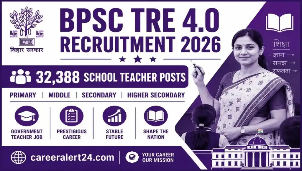 BPSC TRE 4.0 Recruitment 2026 for 32,388 School Teacher Posts