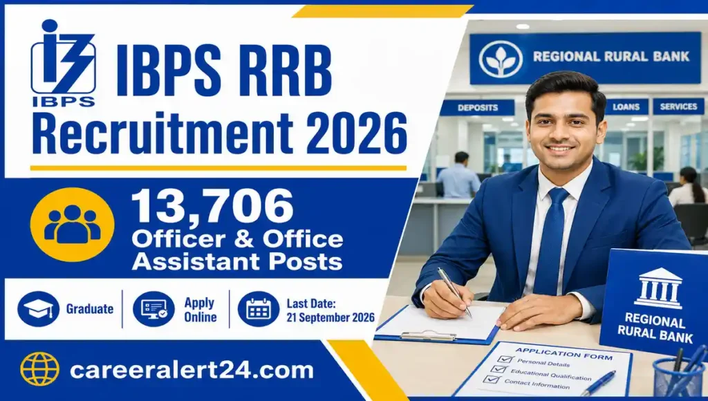 IBPS RRB Recruitment 2026 for 13,706 Officer and Office Assistant Posts