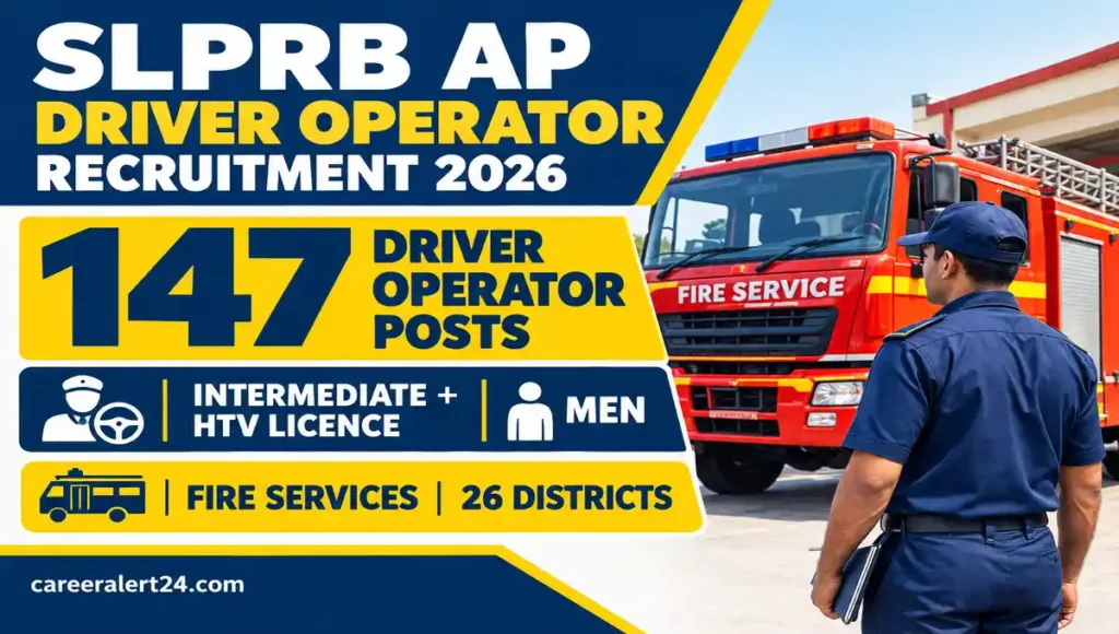 SLPRB AP Driver Operator Recruitment 2026 147 Posts