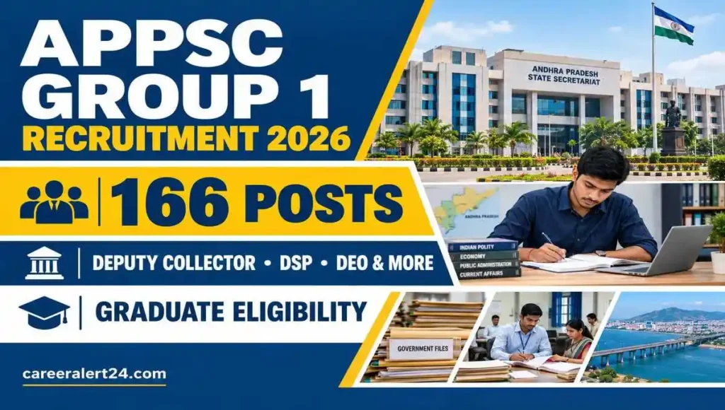 APPSC Group 1 Recruitment 2026 for 166 Deputy Collector, DSP and other government posts