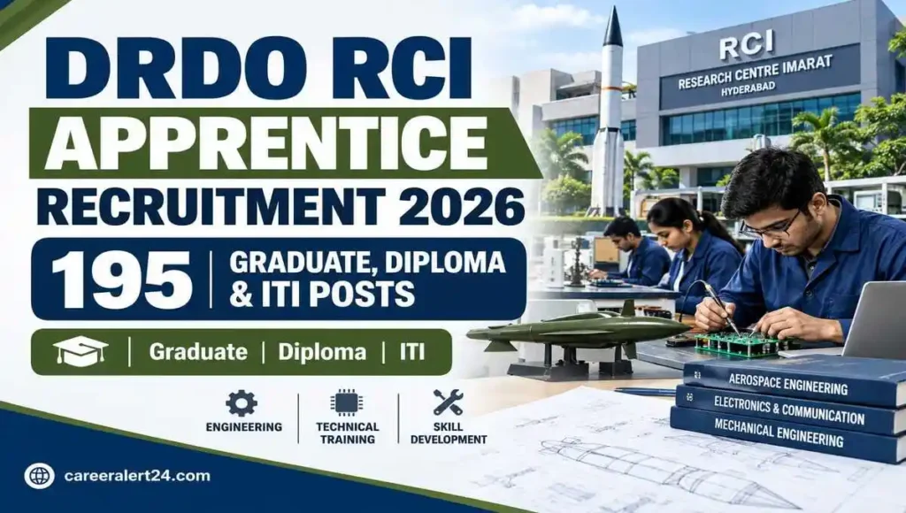DRDO RCI Apprentice Recruitment 2026 for Graduate, Diploma and ITI candidates