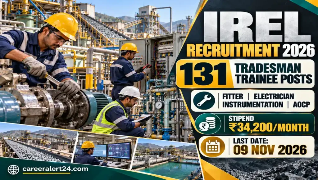 IREL Recruitment 2026 Industrial Careers