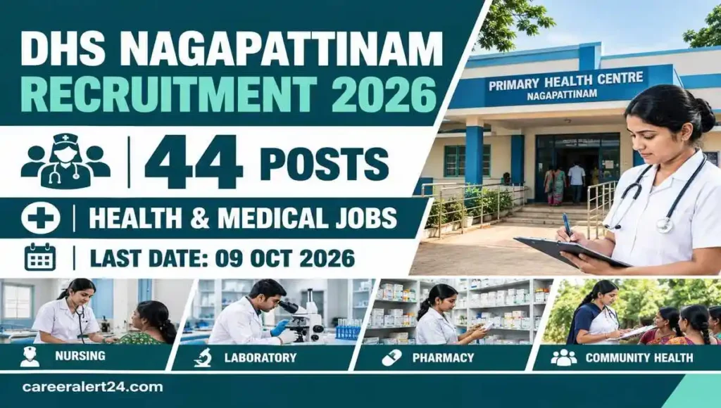 Nagapattinam Recruitment 2026 for 44 health department vacancies