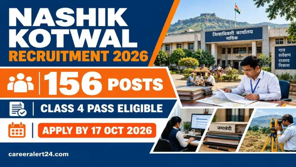 Nashik Kotwal Recruitment 2026, 156 Mahsul Sevak Posts