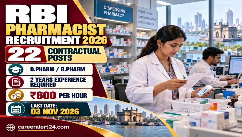 RBI Pharmacist Recruitment 2026