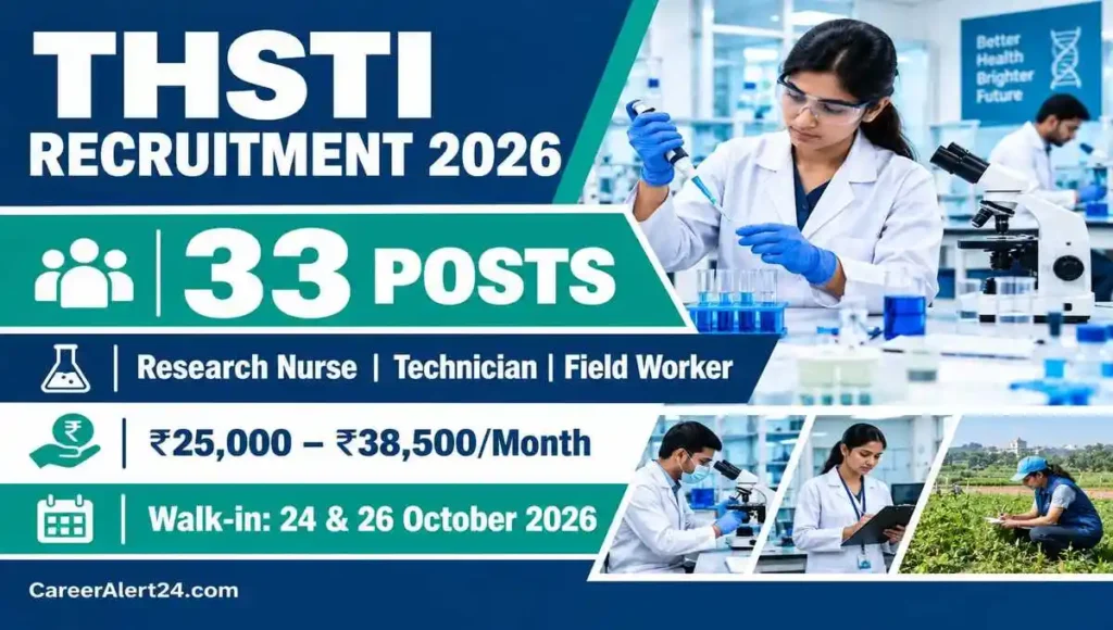 THSTI Recruitment 2026 – 33 Posts